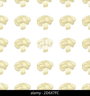 Illustration on theme of bright pattern cabbage, vegetable cauliflower for seal. Vegetable pattern consisting of beautiful cabbage, many cauliflower. Stock Vector