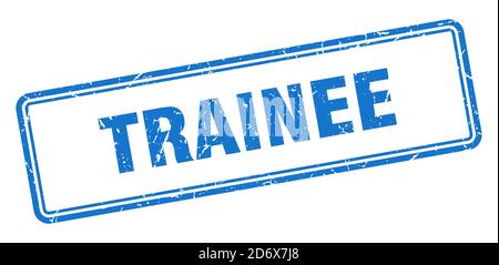 trainee stamp. square grunge sign isolated on white background Stock Vector