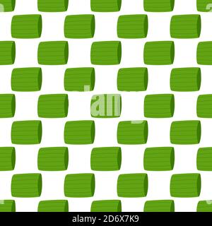 Illustration on theme of bright pattern green onion, vegetable root for seal. Vegetable pattern consisting of beautiful green onion, many root. Simple Stock Vector