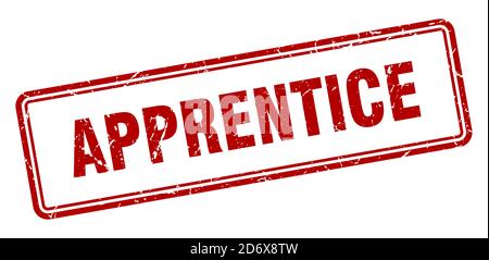 apprentice stamp. square grunge sign isolated on white background Stock Vector