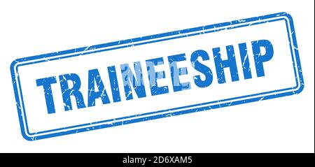 traineeship stamp. square grunge sign isolated on white background Stock Vector