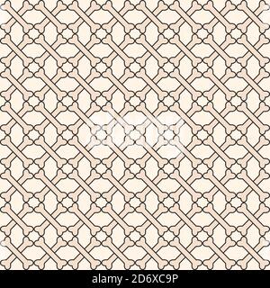 Crossbones shape with outline vector illustration. Seamless pattern design template. Beige color theme Stock Vector