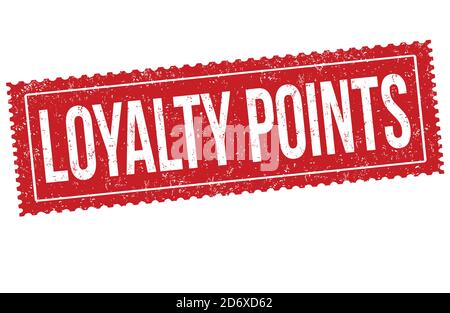 Loyalty points grunge rubber stamp on white background, vector illustration Stock Vector