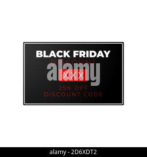 Black Friday Sale Poster in Vector Format . Discount coupon . Black Friday sales template Stock Vector