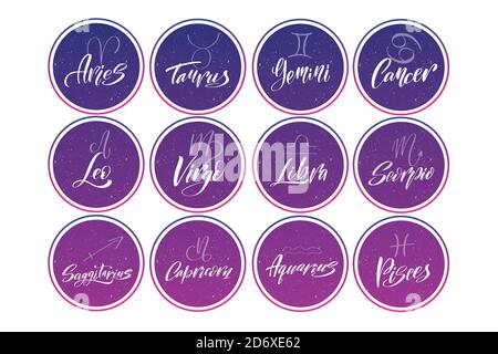 Icons for astrologers. Logo design templates icons badges Stock Vector