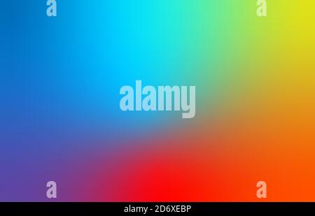 Abstract blue, red, and yellow blur color gradient background for web, presentations and prints. Vector illustration Stock Vector