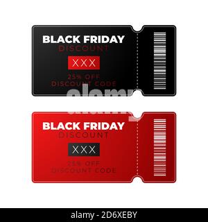 Black Friday Sale Poster in Vector Format . Discount coupon . Black Friday sales template Stock Vector