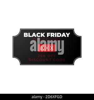 Black Friday Sale Poster in Vector Format . Discount coupon . Black Friday sales template Stock Vector