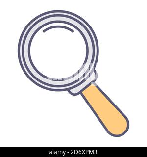 Magnifying glass for zooming and searching details vector Stock Vector