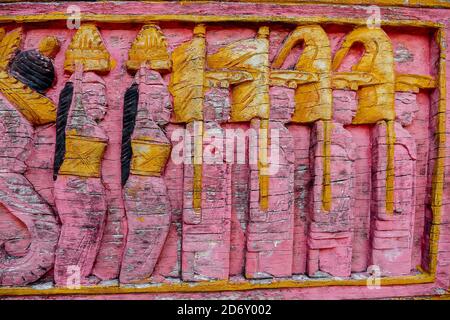 carpets in the market, digital photo picture as a background Stock Photo
