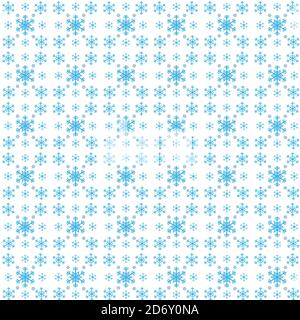 Seamless pattern of snowflake on white background. Plants seamless pattern concept. Stock Photo