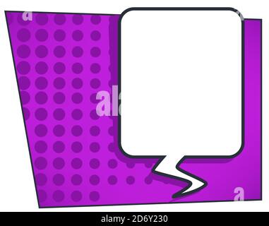 Comic book speech bubble or message balloon vector Stock Vector