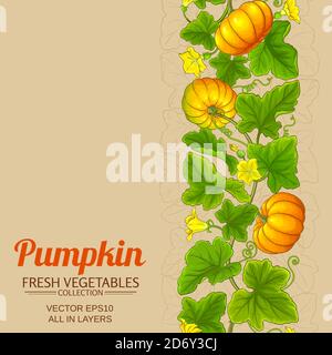 pumpkin vector background Stock Vector