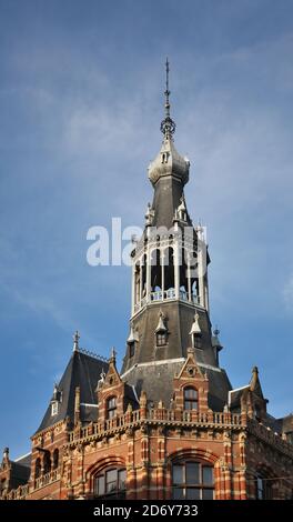 Magna Plaza - Former Post Office in Amsterdam. Netherlands Stock Photo