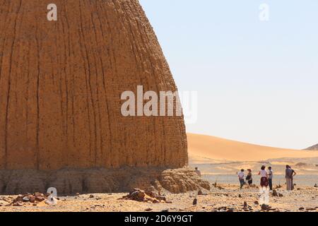 Qubbas in Old Dongola, Sudan Stock Photo