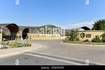 Entrance of Lion & Safari Park, Johannesburg, South Africa Stock Photo