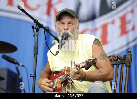 Seasick Steve performing at the Latitude Festival in Henham Park, Suffolk Stock Photo