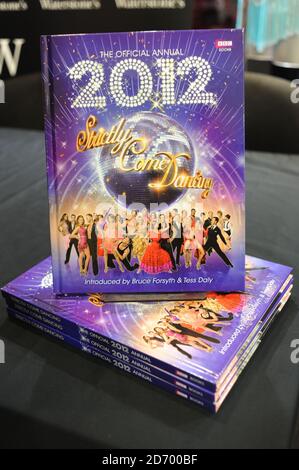 The 2012 Strictly Come Dancing annual, pictured at Waterstone's book shop on Oxford Street, central London. Stock Photo