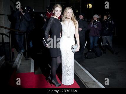 Christine Bottomley and Joanne Froggatt arriving at the Evening Standard British Film Awards 2012, at the London Film Museum. Stock Photo