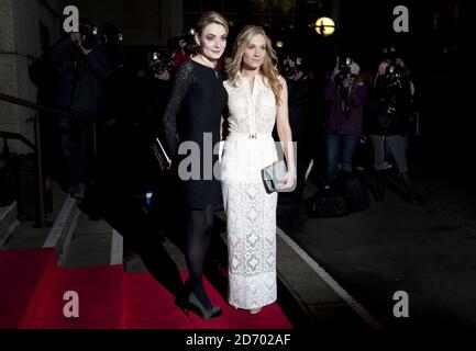 Christine Bottomley and Joanne Froggatt arriving at the Evening Standard British Film Awards 2012, at the London Film Museum. Stock Photo