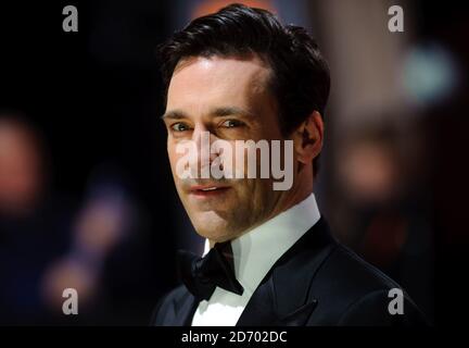 Jon Hamm arriving for the 2012 Orange British Academy Film Awards at the Royal Opera House, Bow Street, London Stock Photo