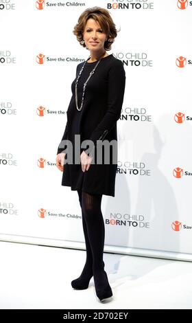 Natasha Kaplinsky at the launch of Save the Children's Free From Hunger, the next phase of their No Child Born To Die campaign, in Regent's Park in London. Stock Photo