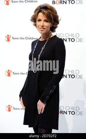 Natasha Kaplinsky at the launch of Save the Children's Free From Hunger, the next phase of their No Child Born To Die campaign, in Regent's Park in London. Stock Photo