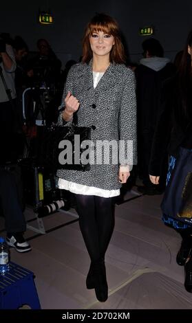 Kara Tointon attending the Jasper Conran fashion show, held at the BFC venue at Somerset House, as part of London Fashion Week. Stock Photo