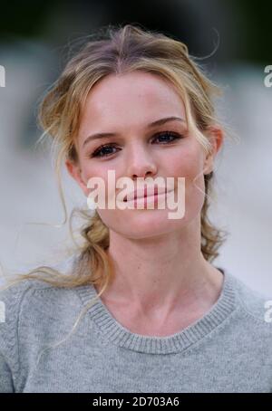 Kate Bosworth arriving for the Burberry Prorsum show at Kensington Gore, London, during London Fashion Week. Stock Photo