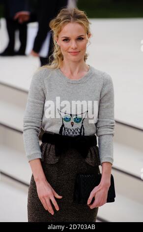 Kate Bosworth arriving for the Burberry Prorsum show at Kensington Gore, London, during London Fashion Week. Stock Photo