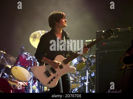 New bass player Debbie Googe performing with Primal Scream, on the eve ...