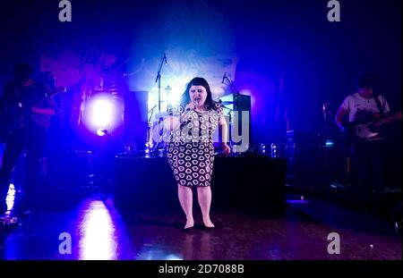 Beth Ditto of The Gossip performing at Shepherd's Bush Empire in west London Stock Photo
