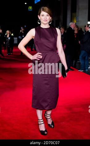 Jodie Whittaker arrives for the screening of new film Good Vibrations at the Odeon West End cinema in London Stock Photo