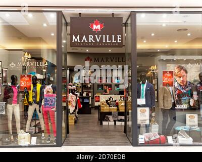 ROME ITALY JUNE 24 2015. Marville Vintage Canadian store in Rome Italy. Marville is designed to be a total look menswear project Stock Photo Alamy