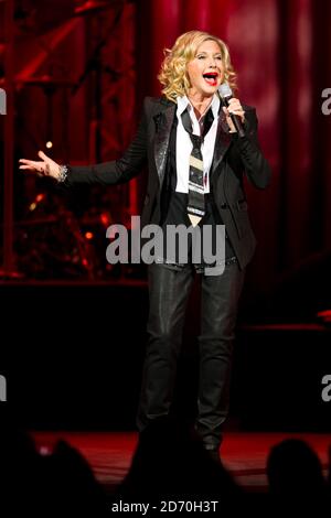 Olivia Newton John performing at the Royal Albert Hall in central London. Stock Photo