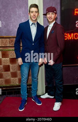 Twist and Pulse attending the Urban Coco magazine Seven Deadly Sins party, at the Hippodrome Casino in Leicester Square, London. Stock Photo