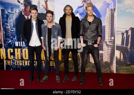 Lawson attending the premiere of Anchorman 2: The Legend Continues, at the Vue Cinema in Leicester Square, London Stock Photo