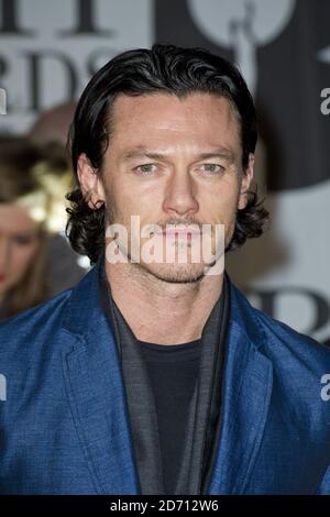 Luke Evans attending the Mastercard Brit Awards at the O2 Arena in east London. Stock Photo