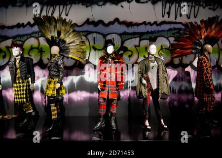 Exhibits on display at the opening of the Jean Paul Gaultier