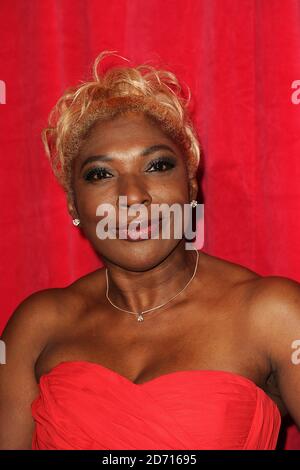 Lorna Laidlaw arriving for the 2014 British Soap Awards at The Hackney Empire, 291 Mare St, London. Stock Photo