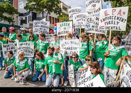 Miami Florida,Coconut Grove King Mango Strut parade annual satire politically incorrect humor humour EPA, Stock Photo