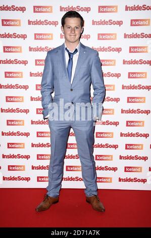 Harry Reid attending the Inside Soap Awards at DSTRKT, London. Stock Photo