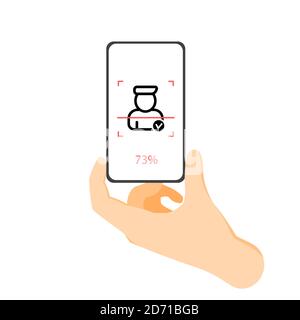 Face ID Scan Vector Icon. Scanner signs Stock Vector