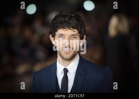 Colin Morgan attending the premiere of testament of Youth, at the Empire Cinema in Leicester Square, London Stock Photo