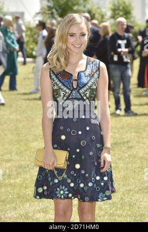 Suki Waterhouse attending the Burberry Prorsum Men's Fashion Show as part of the London Collections: Men SS16 collection, held at Perks Field, Kensington Gardens, London  (Mandatory Credit: MATT CROSSICK/ EMPICS Entertainment) Stock Photo