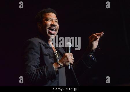 Lionel Ritchie performs at the Henley Festival in Henley-on-Thames, Oxfordshire. Stock Photo