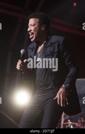 Lionel Ritchie performs at the Henley Festival in Henley-on-Thames, Oxfordshire. Stock Photo