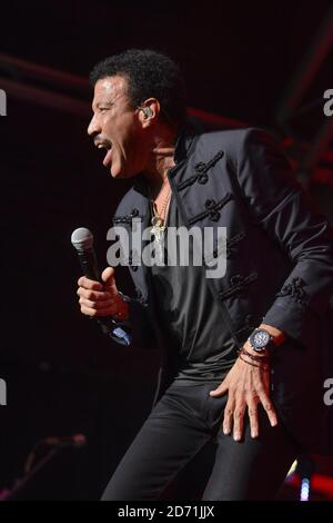 Lionel Ritchie performs at the Henley Festival in Henley-on-Thames, Oxfordshire. Stock Photo