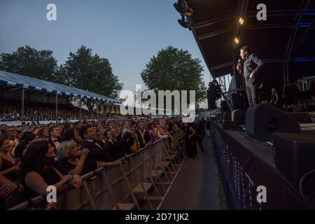 Lionel Ritchie performs at the Henley Festival in Henley-on-Thames, Oxfordshire. Stock Photo