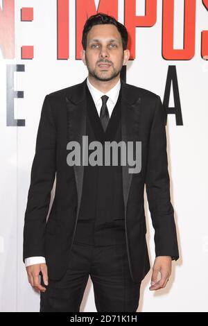 Dynamo attending the Mission Impossible Rogue Nation Premiere, at the BFI Imax cinema in Waterloo, London Stock Photo